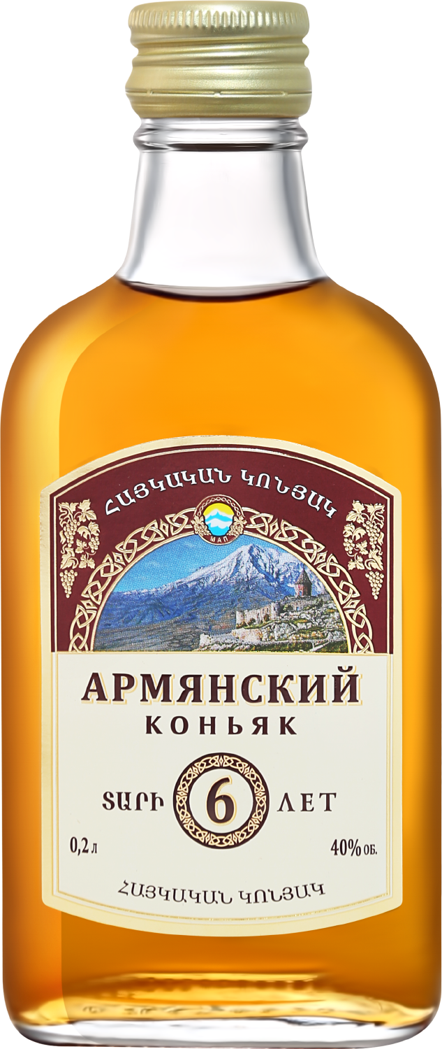 Армянский Коньяк 6 Лет - 0.1&nbsp;л