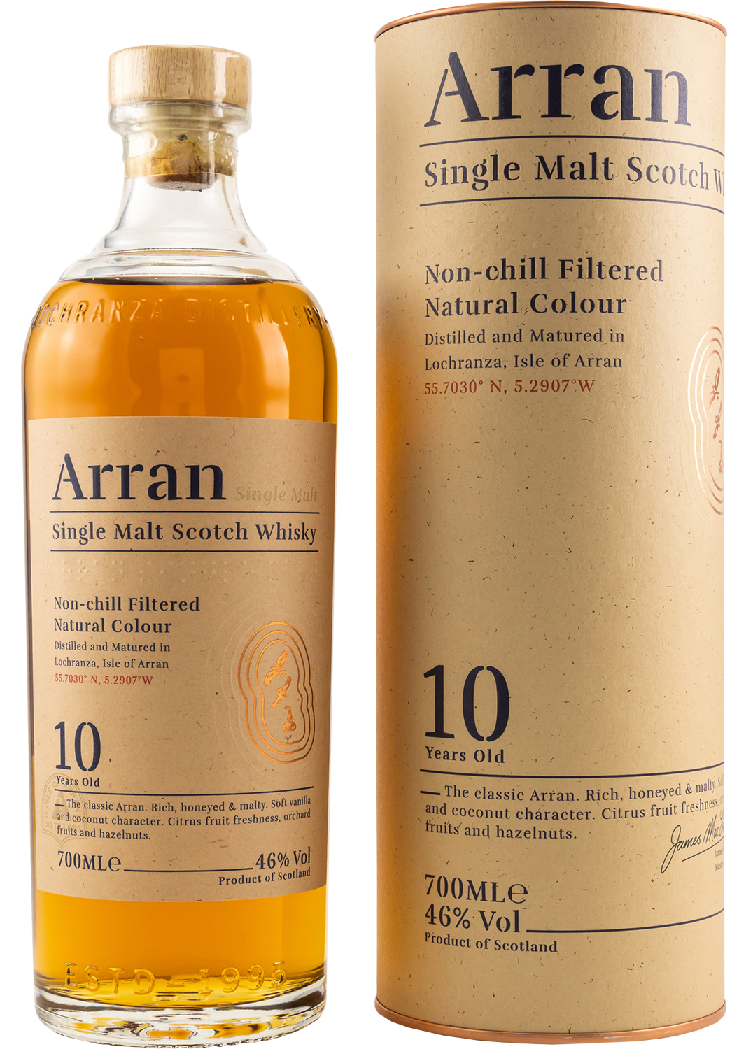 Виски Arran Single Malt Scotch Whisky 10 y.o. (gift box) Arran Single Malt Scotch Whisky 10 y.o. (gift box)
