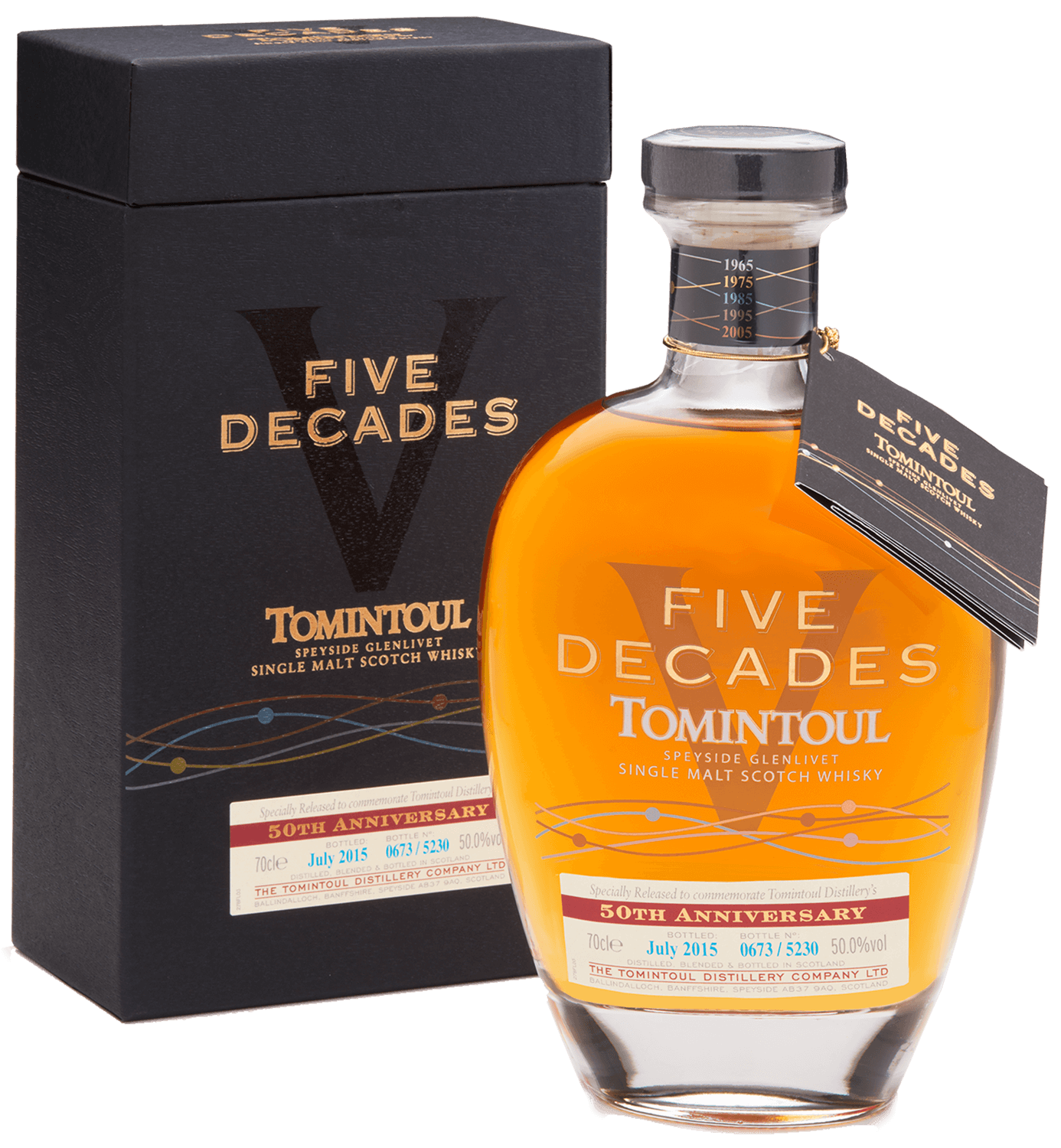 Виски Tomintoul Five Decades Speyside Glenlivet Single Malt Scotch Whisky (gift box) Tomintoul Five Decades Speyside Glenlivet Single Malt Scotch Whisky (gift box)