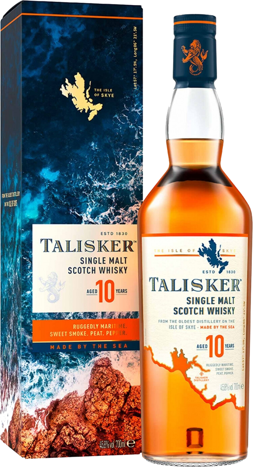 Виски Talisker 10 years single malt scotch whisky (gift box) Talisker 10 years single malt scotch whisky (gift box)