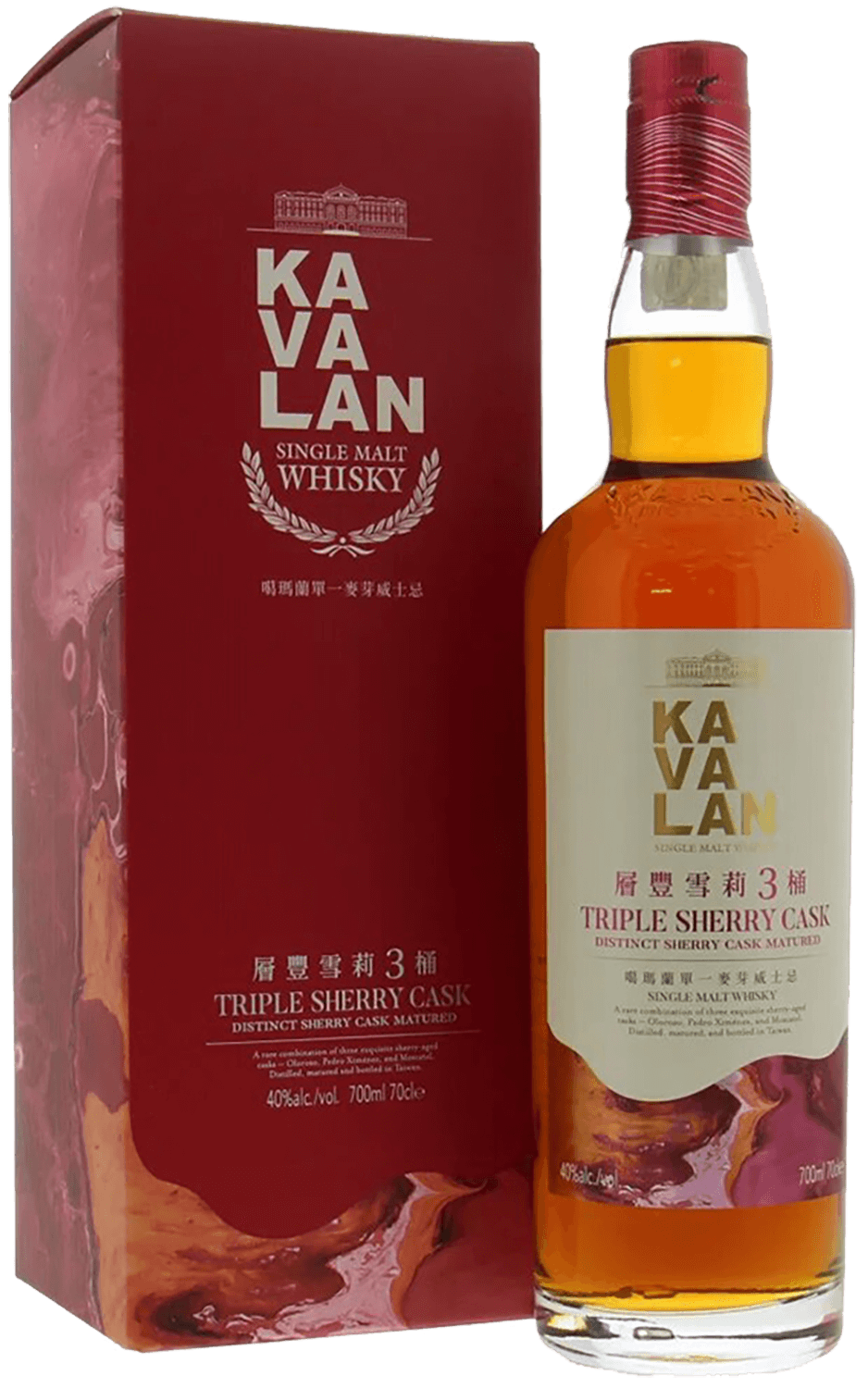 Виски Kavalan Triple Sherry Cask Single Malt Whisky (gift