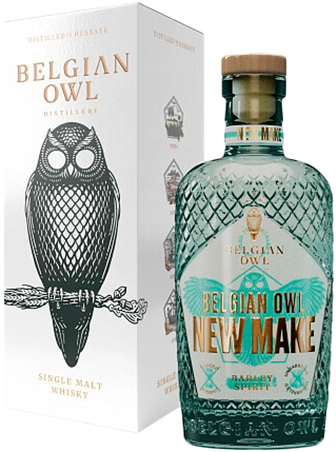 Бельджиан Оул Нью Мейк Барли Сингл Молт солодовый виски в подарочной упаковке 0.5 л