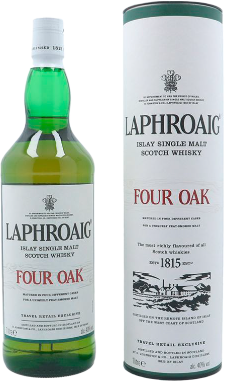 Виски Laphroaig Four Oak Islay Single Malt Scotch Whisky (gift box) Laphroaig Four Oak Islay Single Malt Scotch Whisky (gift box)