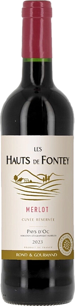Les Hauts de Fontey Cuvee Reservee Merlot Pays d'Oc IGP, 0.75 л в Самаре