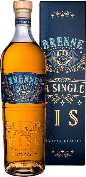 Brenne 10 Years Old Single Malt French Whisky (Подарочная упаковка), 0.7 л в Самаре