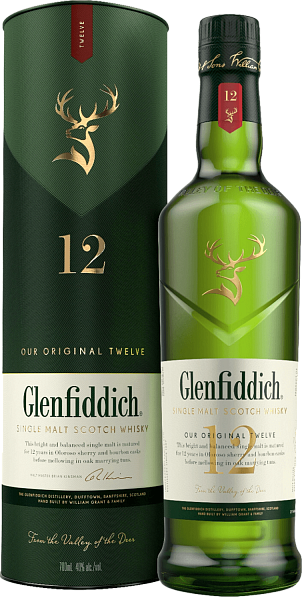 Glenfiddich 12 y.o. Single Malt Scotch Whisky (gift box), 0.7 л в Самаре