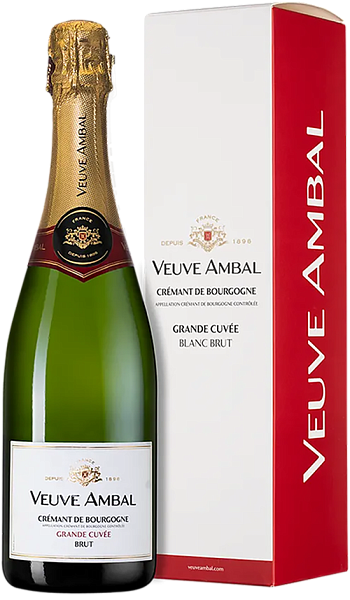 Grande Cuvee Blanc Cremant de Bourgogne AOC Brut Veuve Ambal (gift box), 0.75 л в Самаре
