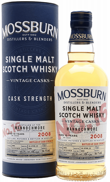 Mossburn Vintage Casks No.16 Mannochmore Single Malt Scotch Whisky (gift box), 0.7л