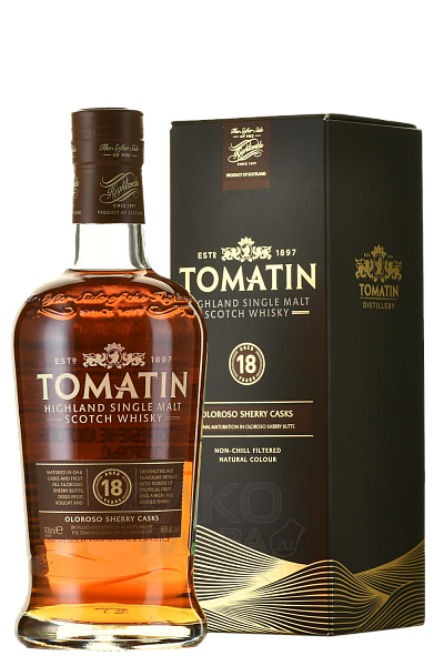 Tomatin Highland Single Malt Scotch Whisky 18 y.o. (gift box), 0.7 л в Самаре
