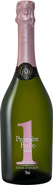 Игристое вино Premiere Bulle Rose Brut Cremant de Limoux AOC Sieur d‘Arques, 0.75 л