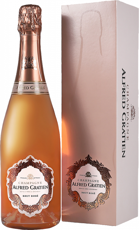 Альфред Гратьен Розе Шампань AOC Брют в подарочной упаковке 0.75 л