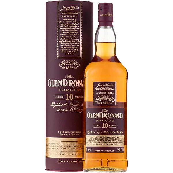 The Glendronach Forgue Highland Single Malt Scotch Whisky 10 y.o. (Подарочная упаковка), 1 л в Самаре