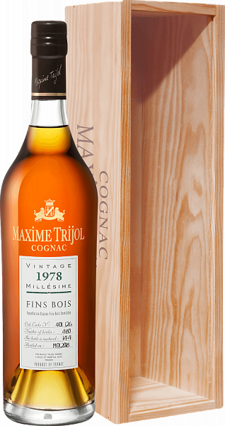 Maxime Trijol Cognac Fins Bois 1978 (Подарочная упаковка), 0.7 л в Самаре