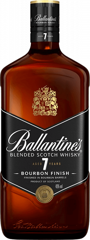 Баллантайнс 7 Лет Бурбон Финиш купажированный шотландский виски 0.7 л
