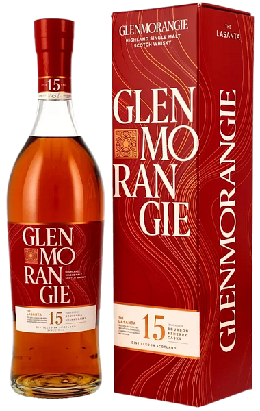 Glenmorangie Lasanta 15 y.o. single malt scotch whisky (gift box), 0.7 л в Самаре