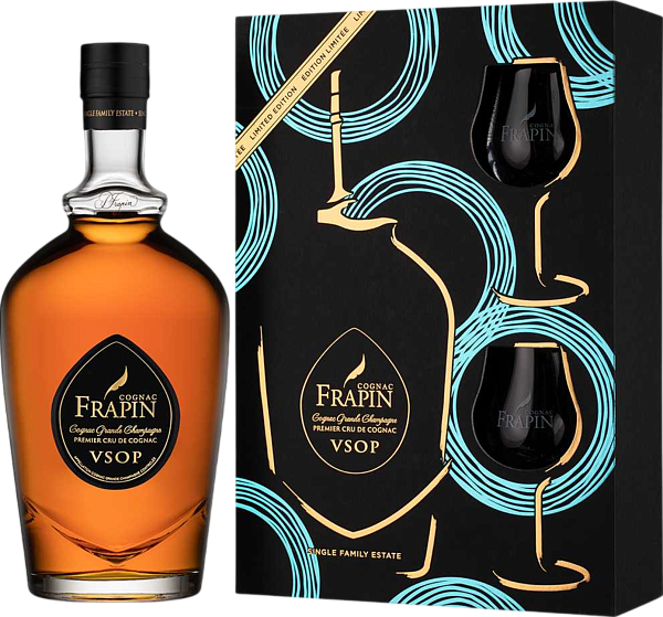 Frapin Grande Champagne Premier Grand Cru du Cognac VSOP (gift box whis 2 glasses), 0.7 л в Самаре