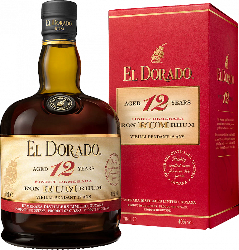 Эль Дорадо 12 лет в подарочной упаковке 0.7 л
